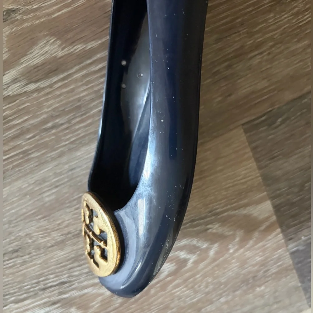 Tory Burch Navy Jelly Flats size 8